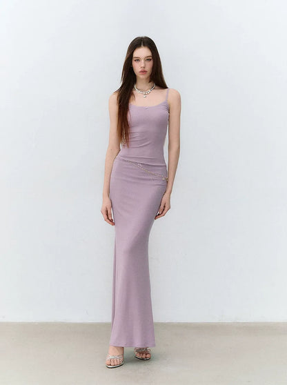 X-line Lace Trim Camisole, Pullover &amp; Mermaid Skirt
