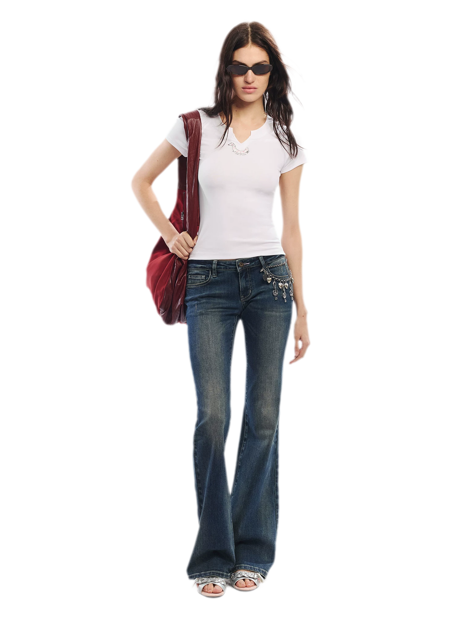 Summer V-neck Slim Fit T-shirt