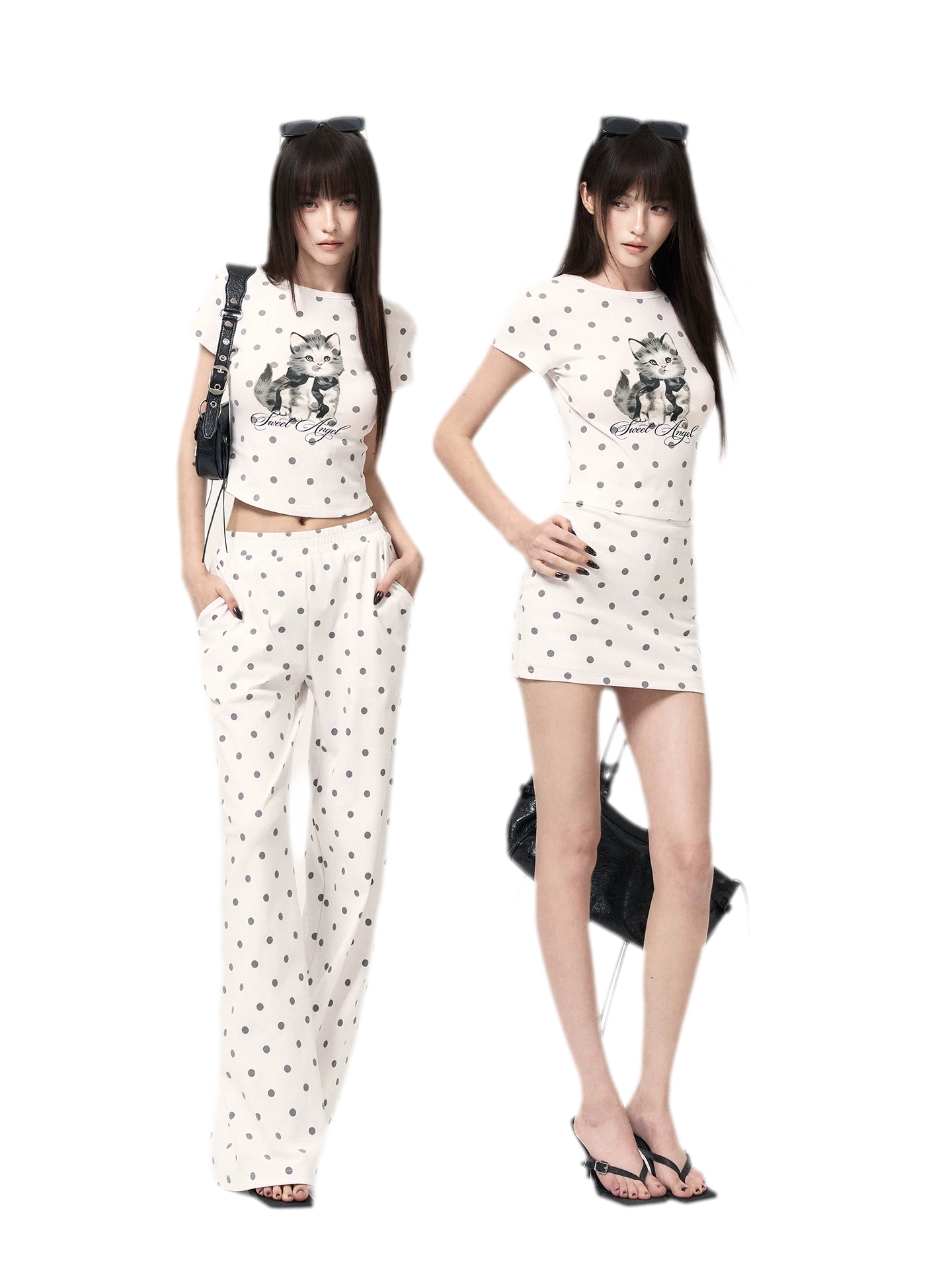 Polka Dot Knit Set