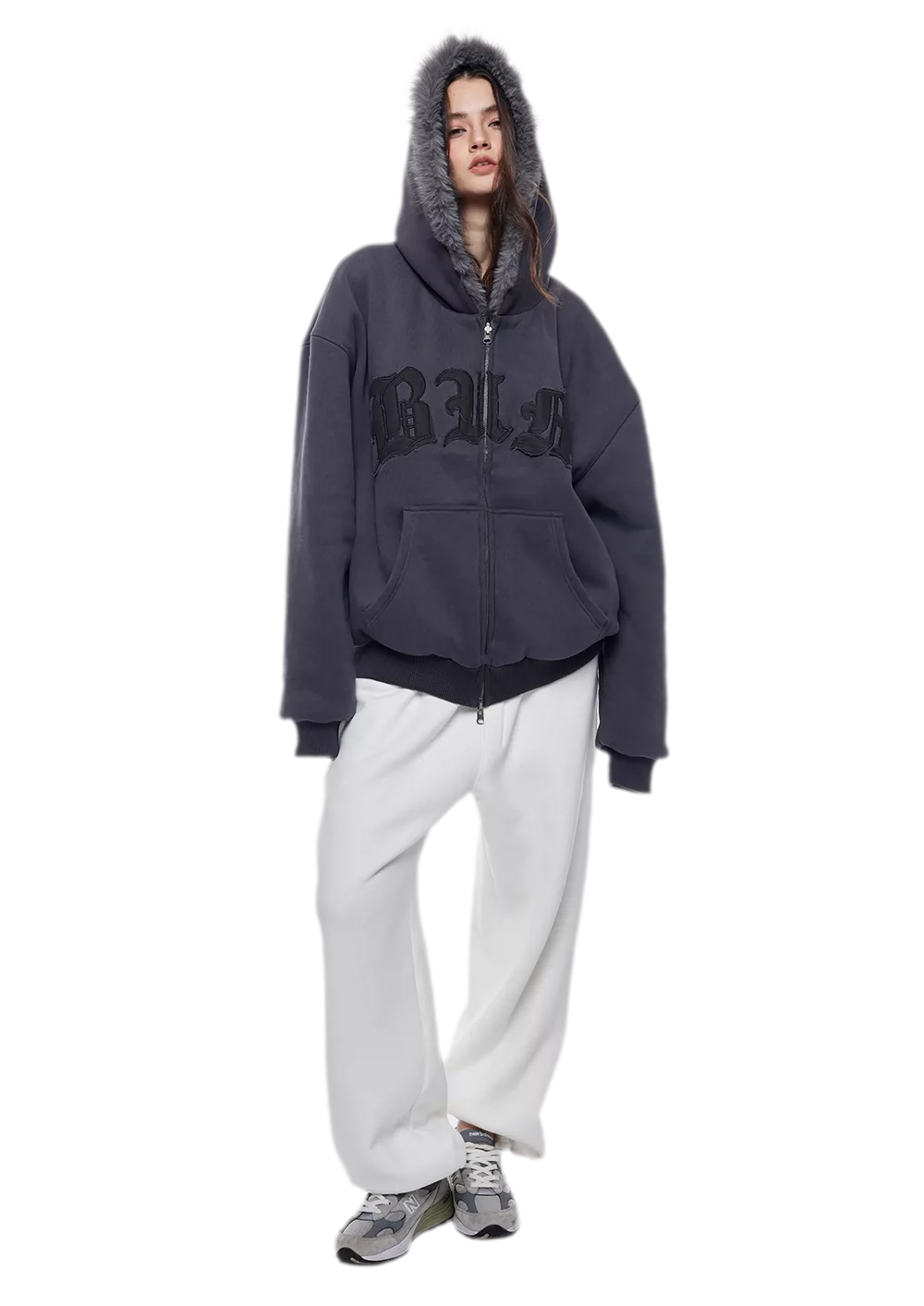 Two-Tone Baggy Sweatpants