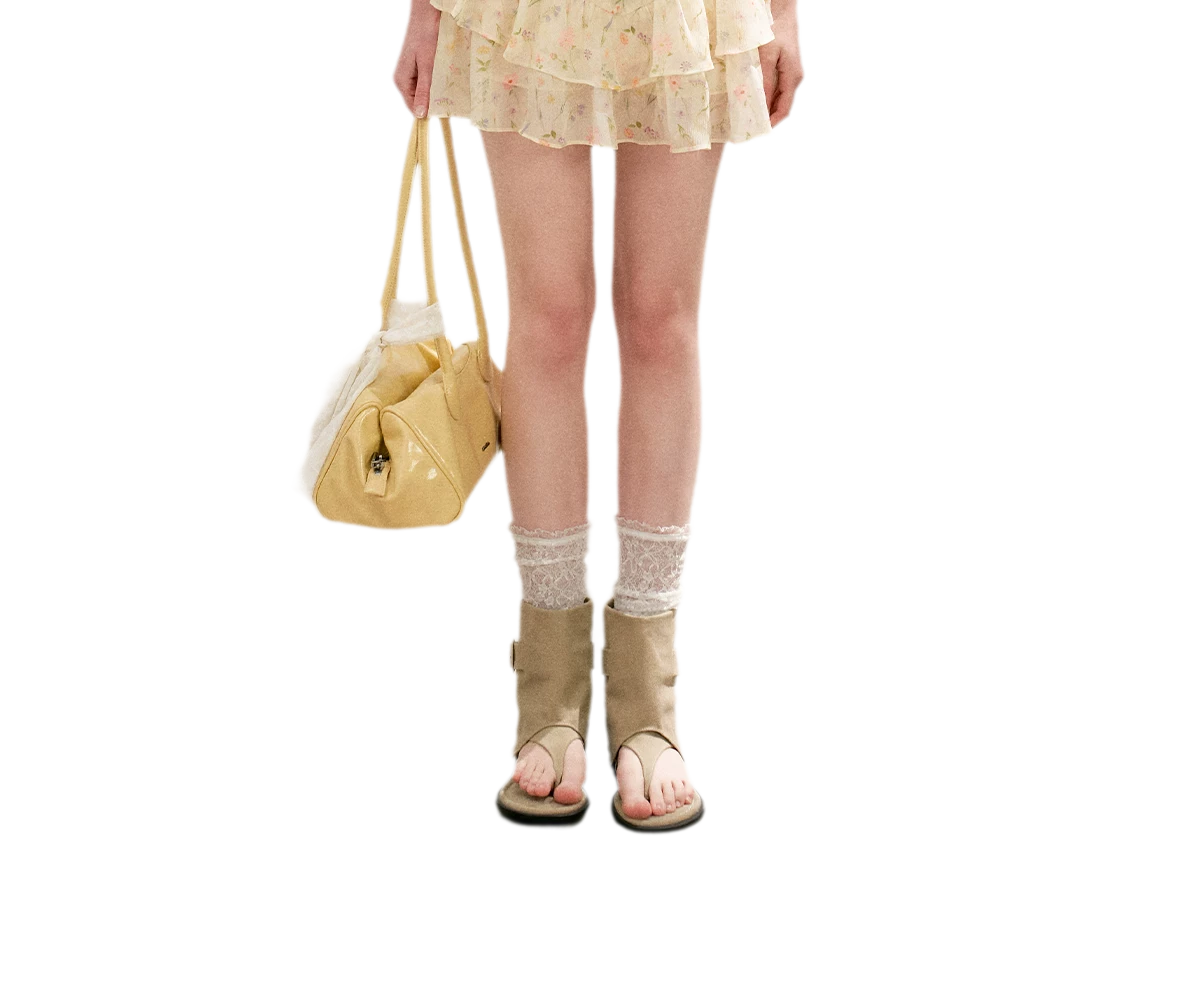 Romantic Chiffon Floral Short Skirt