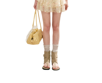 Romantic Chiffon Floral Short Skirt
