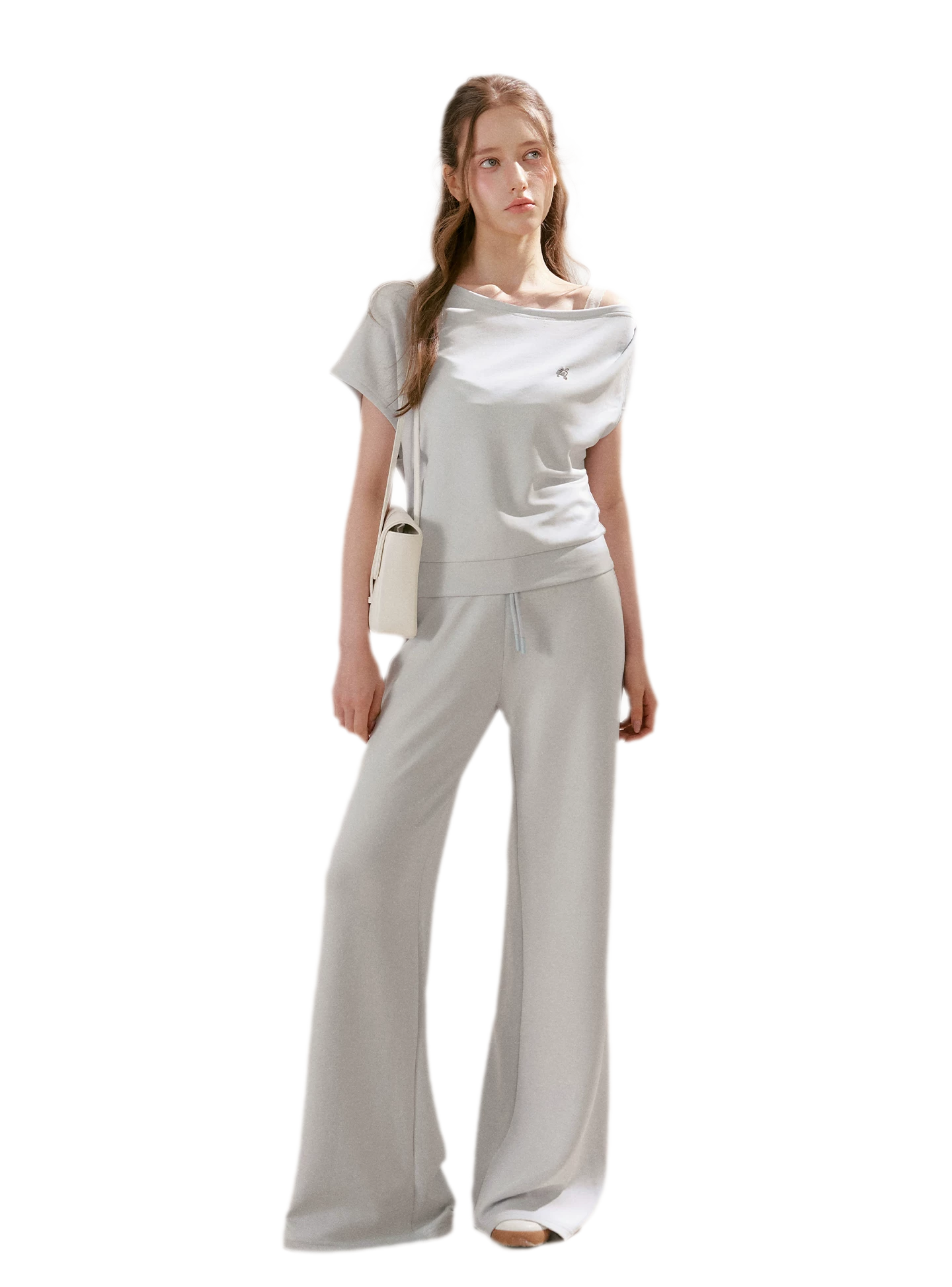Airy Layered Lace Drawstring Pants