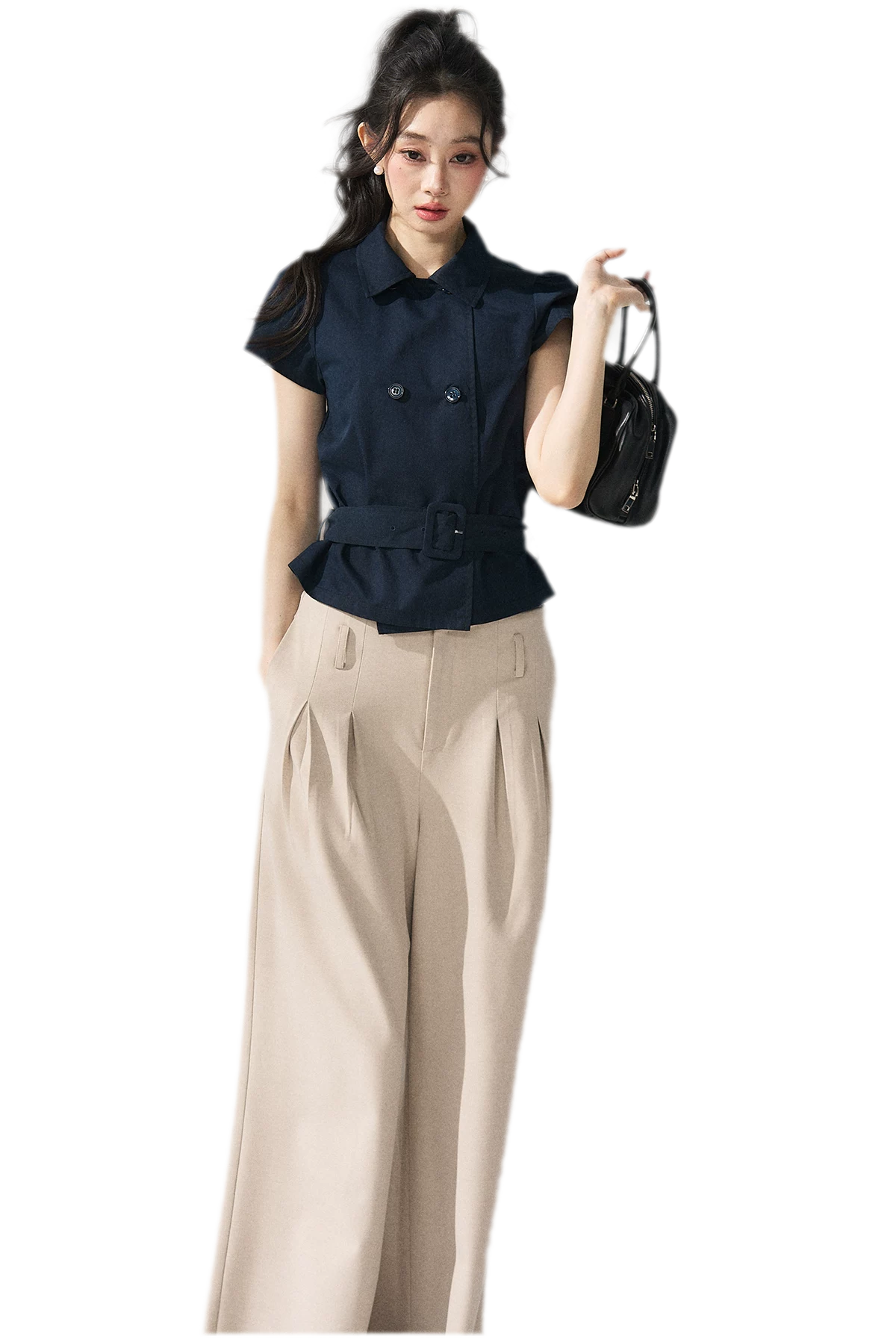 Blazer Inspired Waist T-shirt