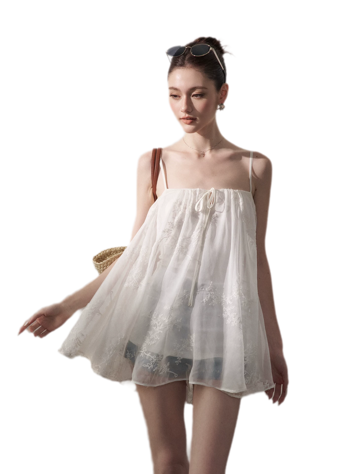 Sheer Chiffon A-Line Cami
