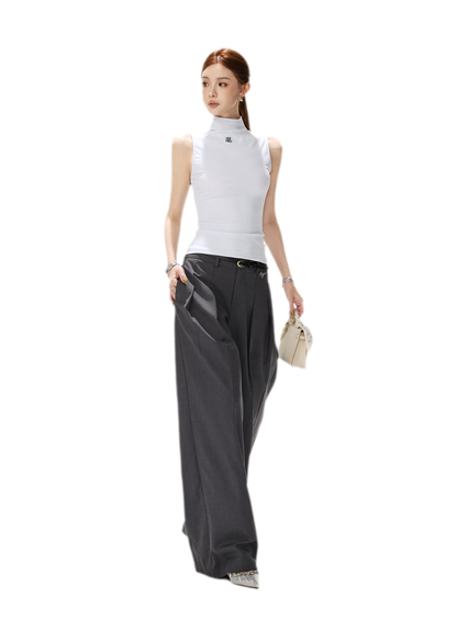 Tailored Wide-Leg Pants