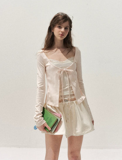 Lace Layered Long-Sleeve T-Shirt