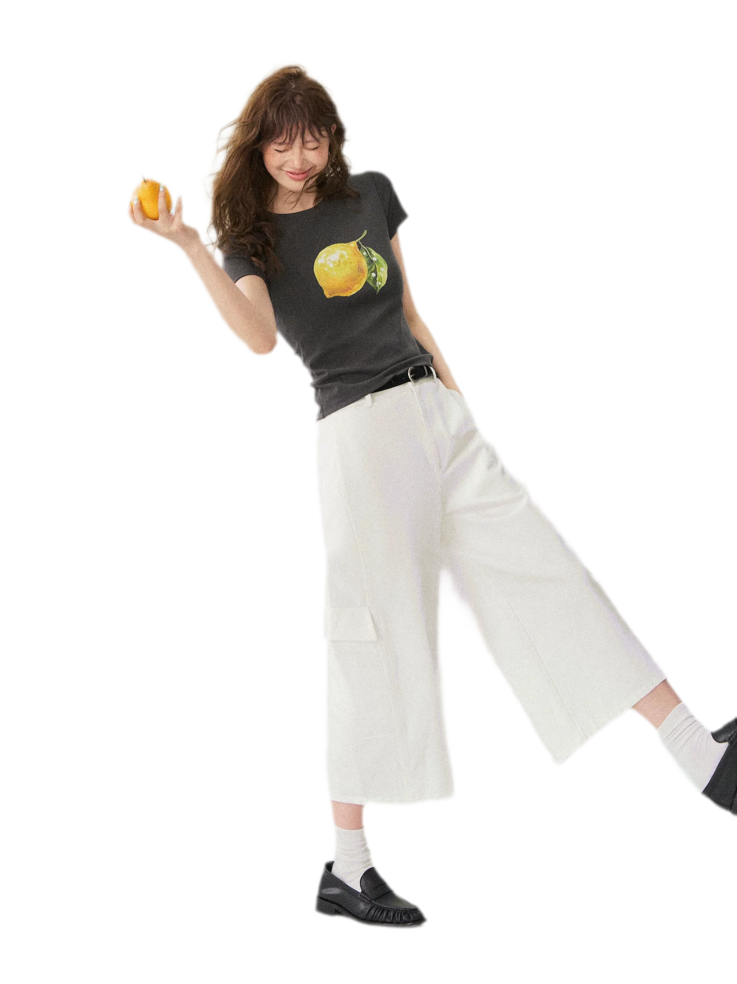 Utility Denim Capri Pants
