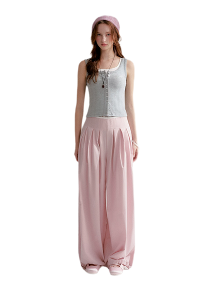 Lightweight Pleated Balloon Pants