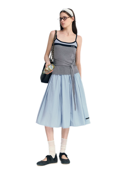 Lyocell Contrast Tie Cami