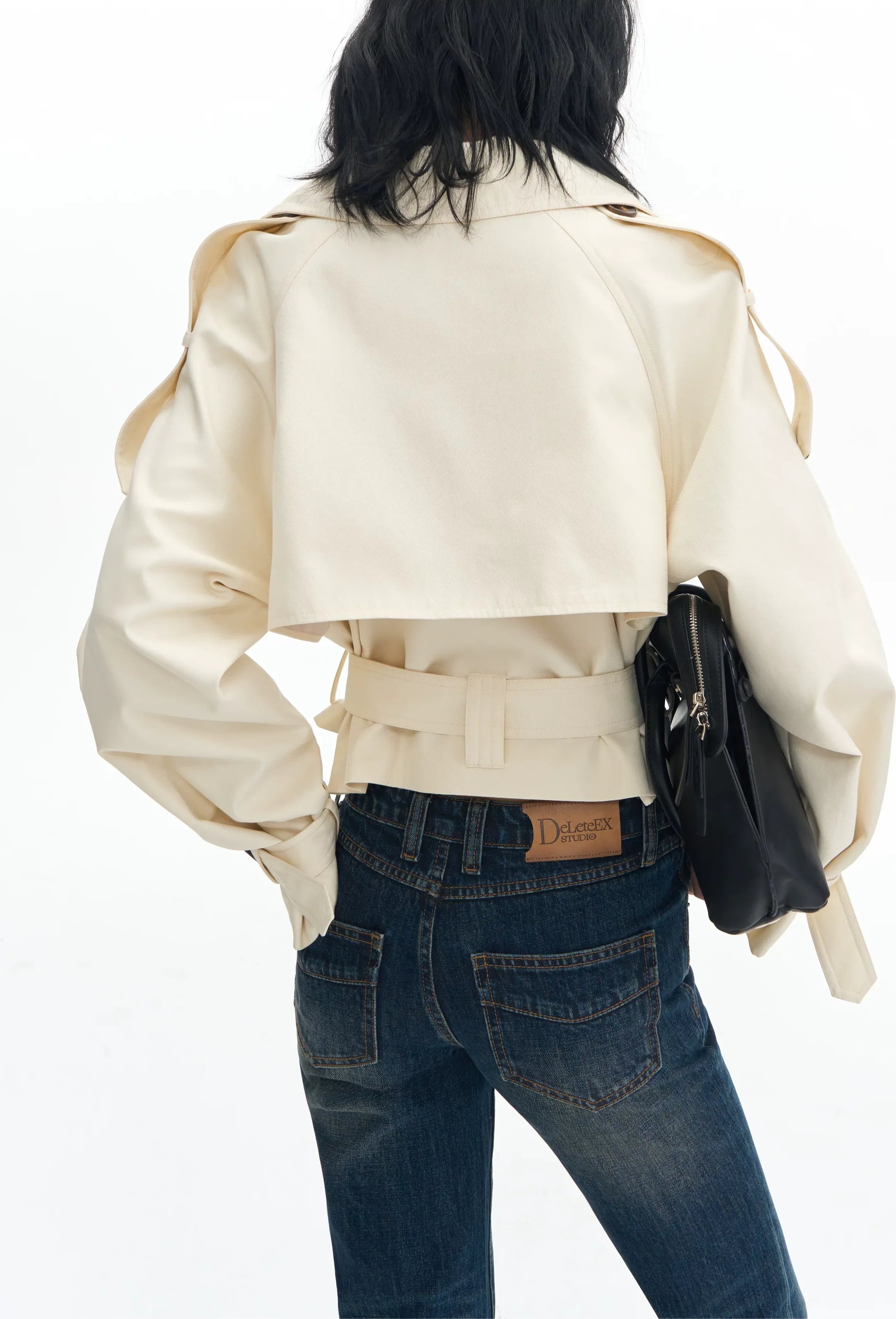 Structured Trench Crop Jacket