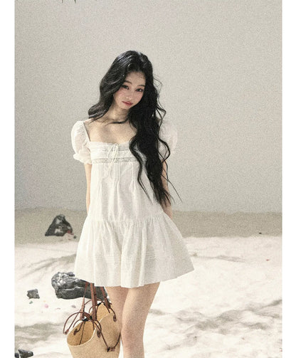 Cloudy Lace Puff Dress