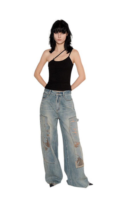 Strap Asymmetric Knit Cami