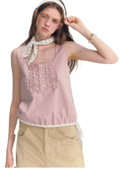 Ruffled Hem Tank