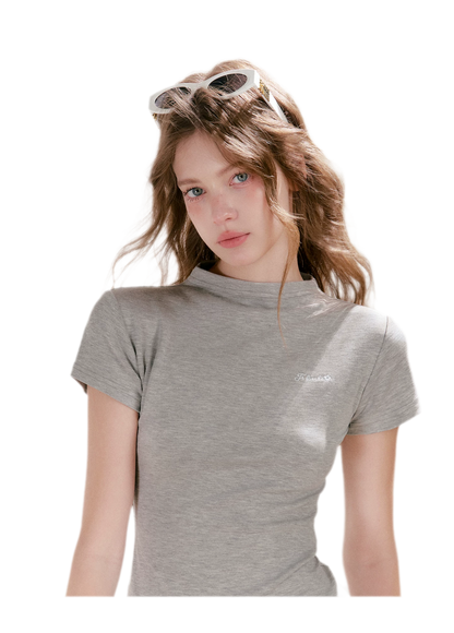 Mock Neck Tee