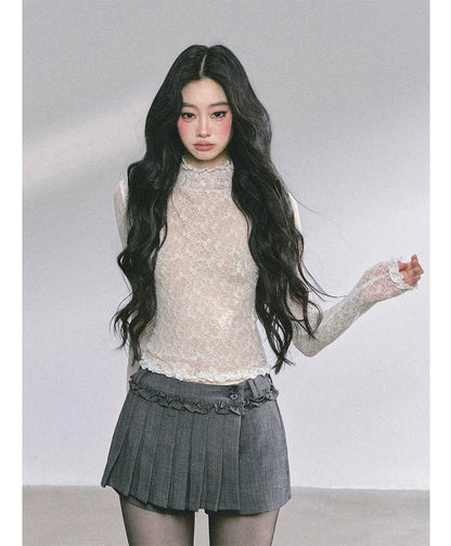 Lace Semi Sheer T-Shirt