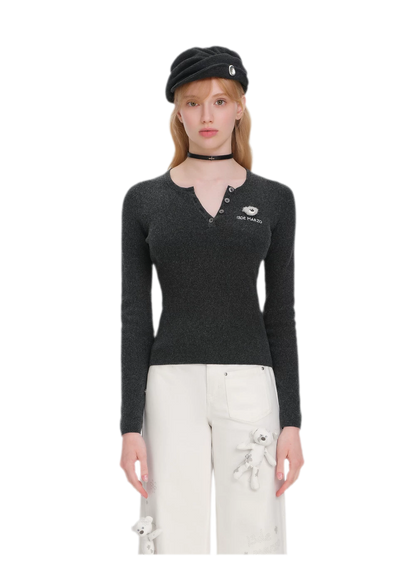 Textured Knit Undershirt