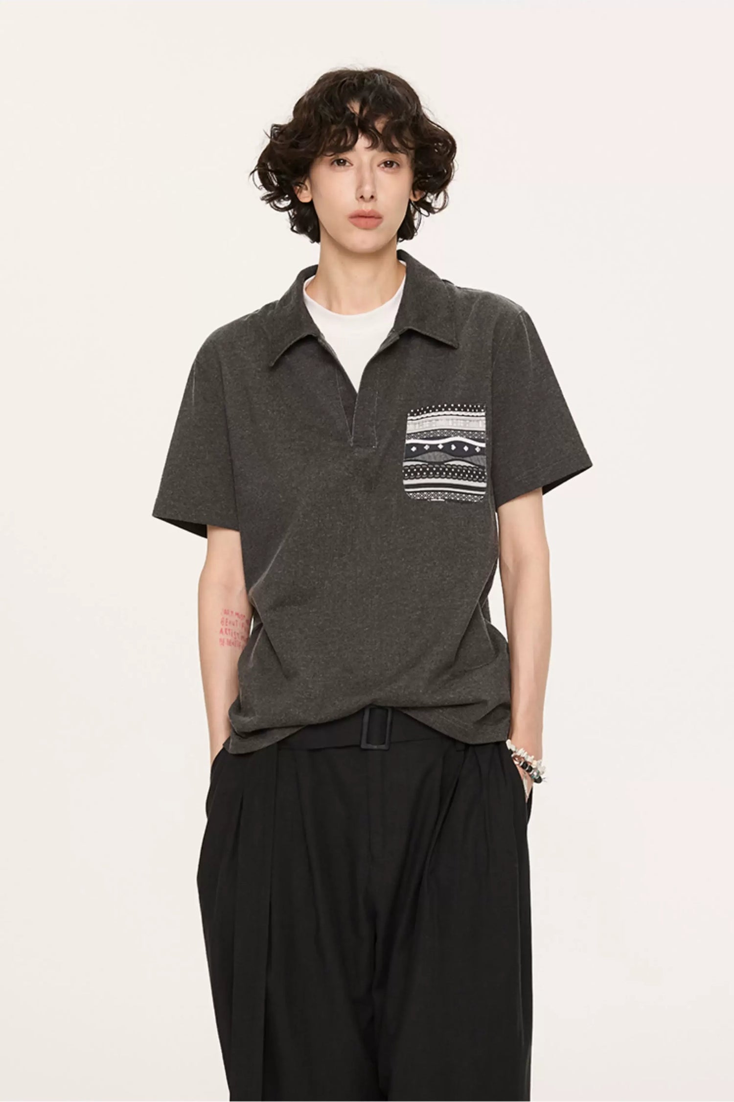 Fair Isle Tailored Polo Shirt