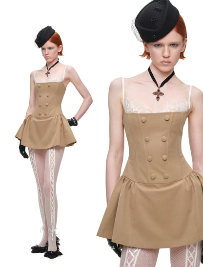 Lace Boned Cami Dress