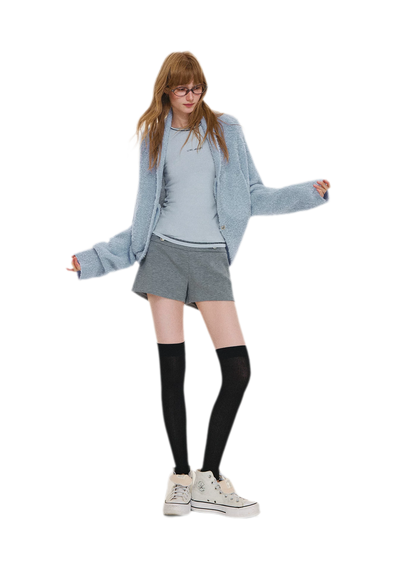 Modal Napoleon Button Shorts
