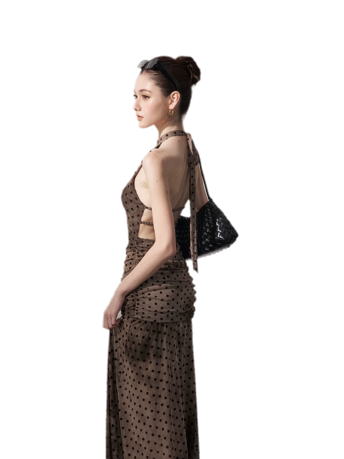 Polka Dot Backless Dress