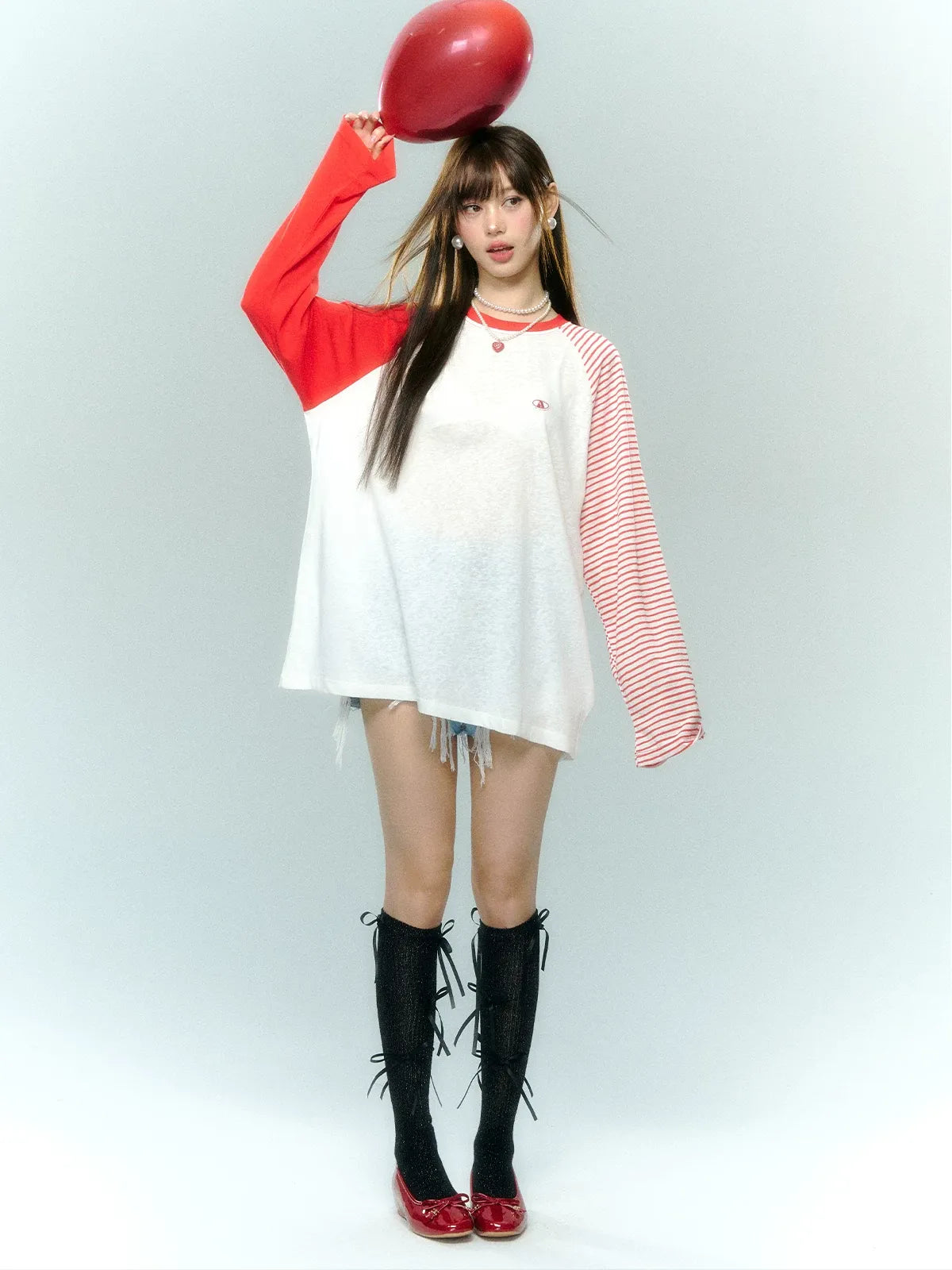 Color-Block Striped Top