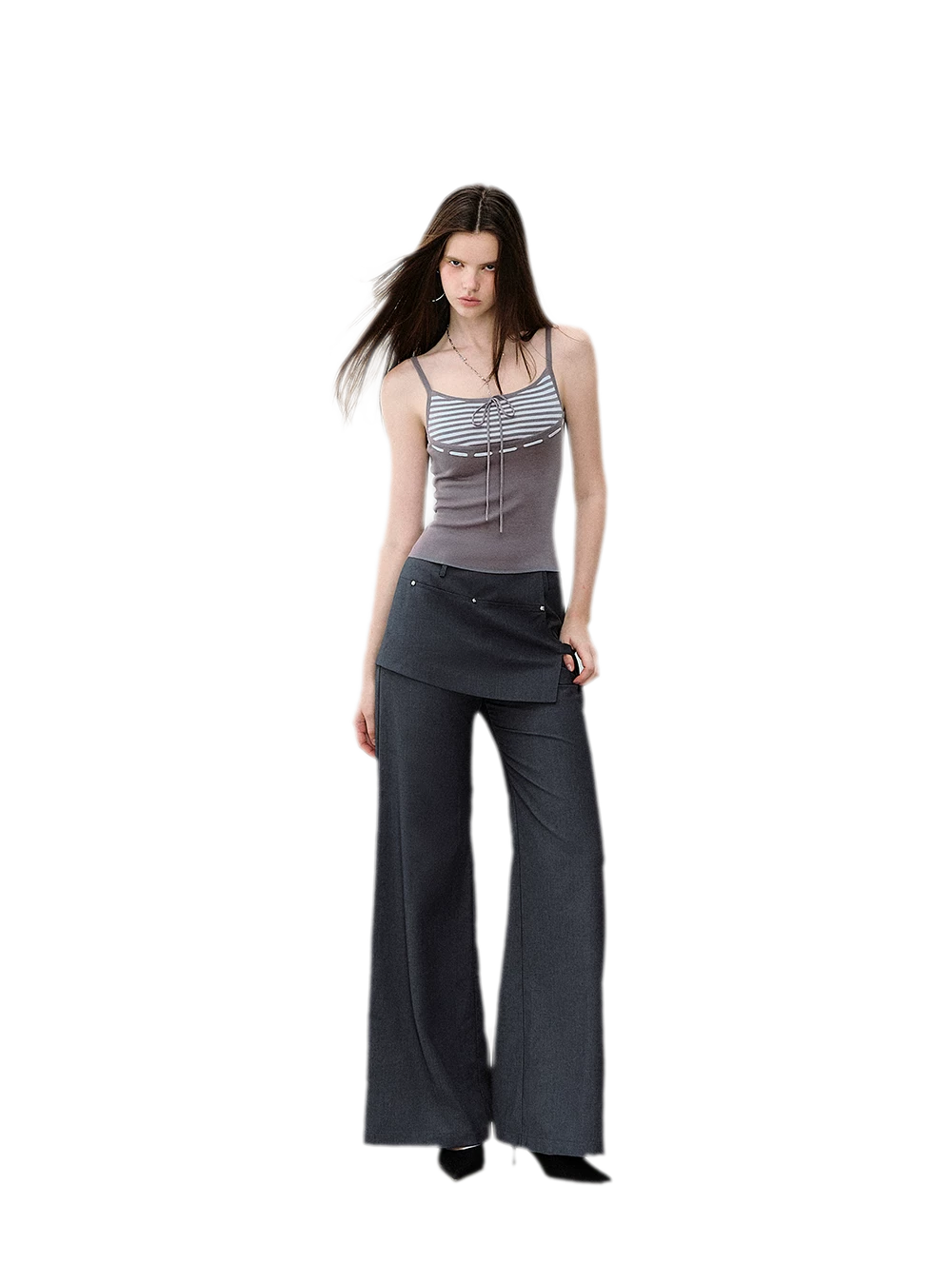Textured Stripe Knit Set