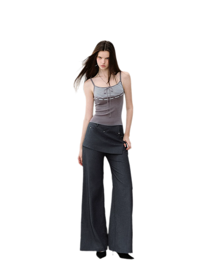 Textured Stripe Knit Set