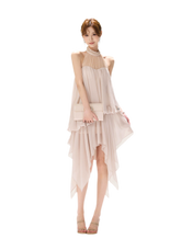 CYNR Pearl Halter Midi Dress – view 8