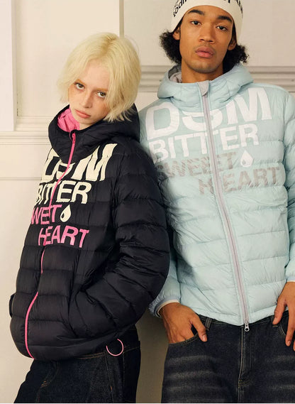 Lightweight Ribbed Quilted Down Jacket