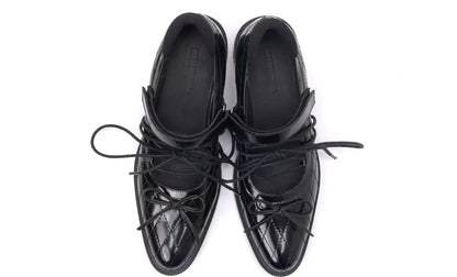Zapatos Mary Jane acolchados con cordones