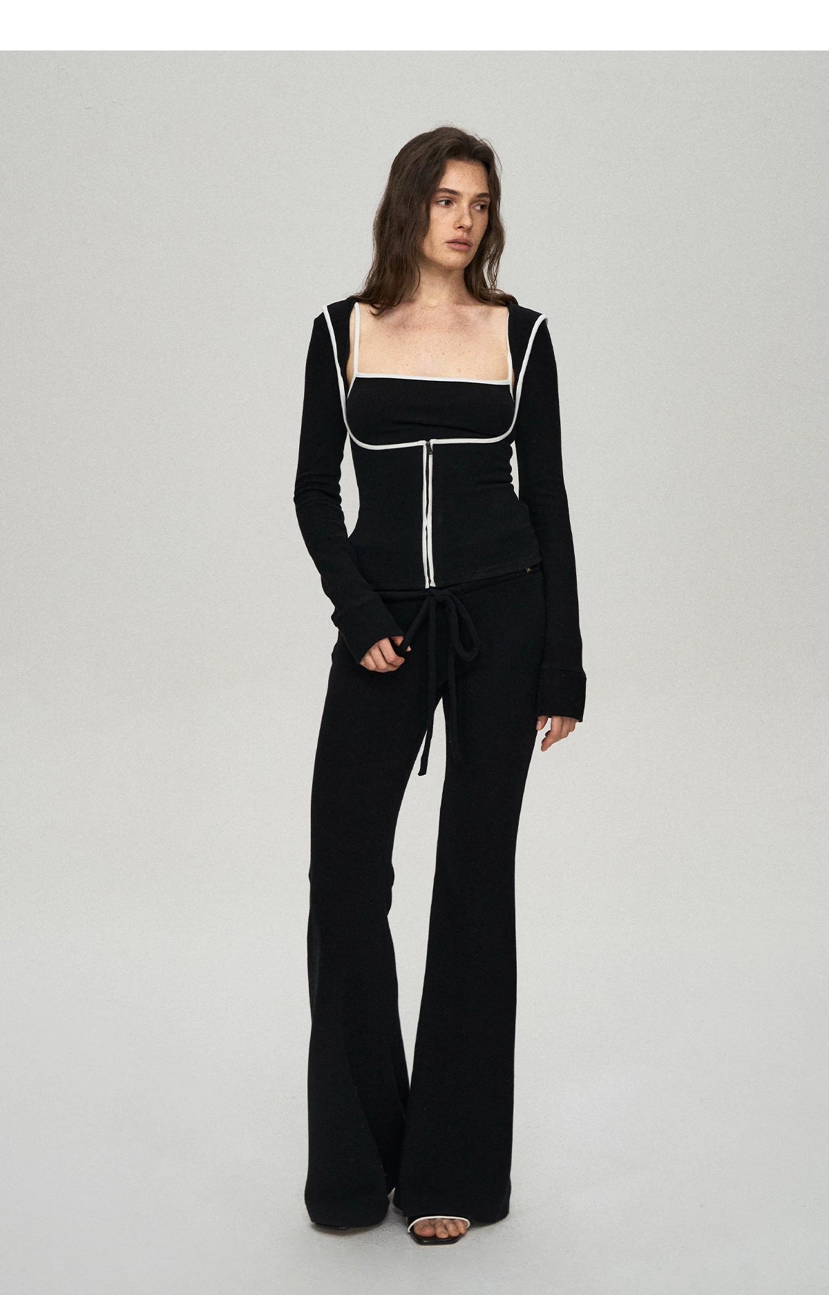 Soft Viscose Blend Three-Piece Set: Cardigan, Camisole &amp;