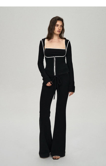 Soft Viscose Blend Three-Piece Set: Cardigan, Camisole &amp;