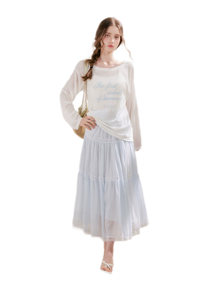 Lace Tiered Skirt
