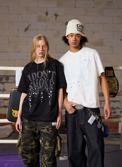 Loose Fit Glitter Logo T-Shirt