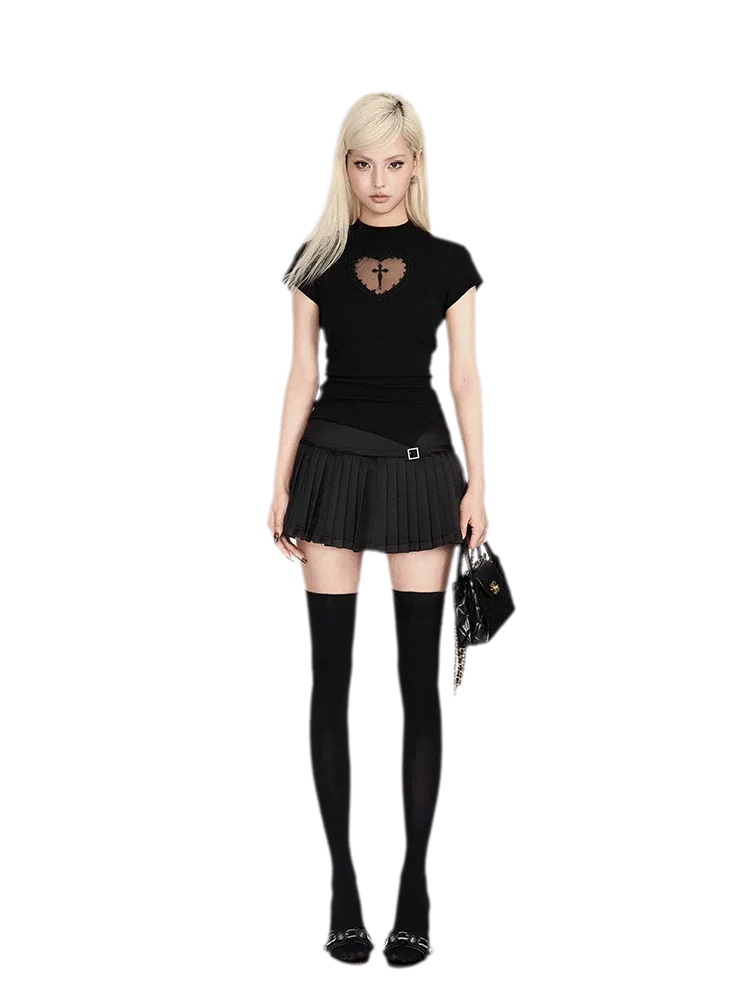 Stretch Velvet Thigh-High Socks