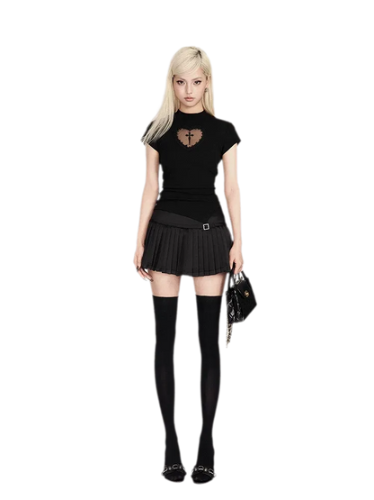 Stretch Velvet Thigh-High Socks