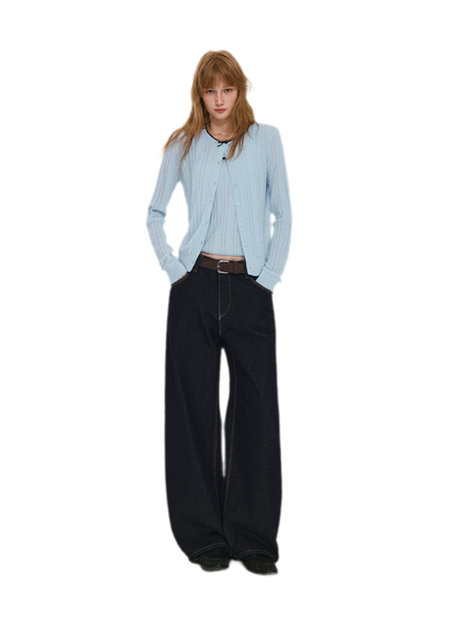 Wool-Blend Bow Knit Set