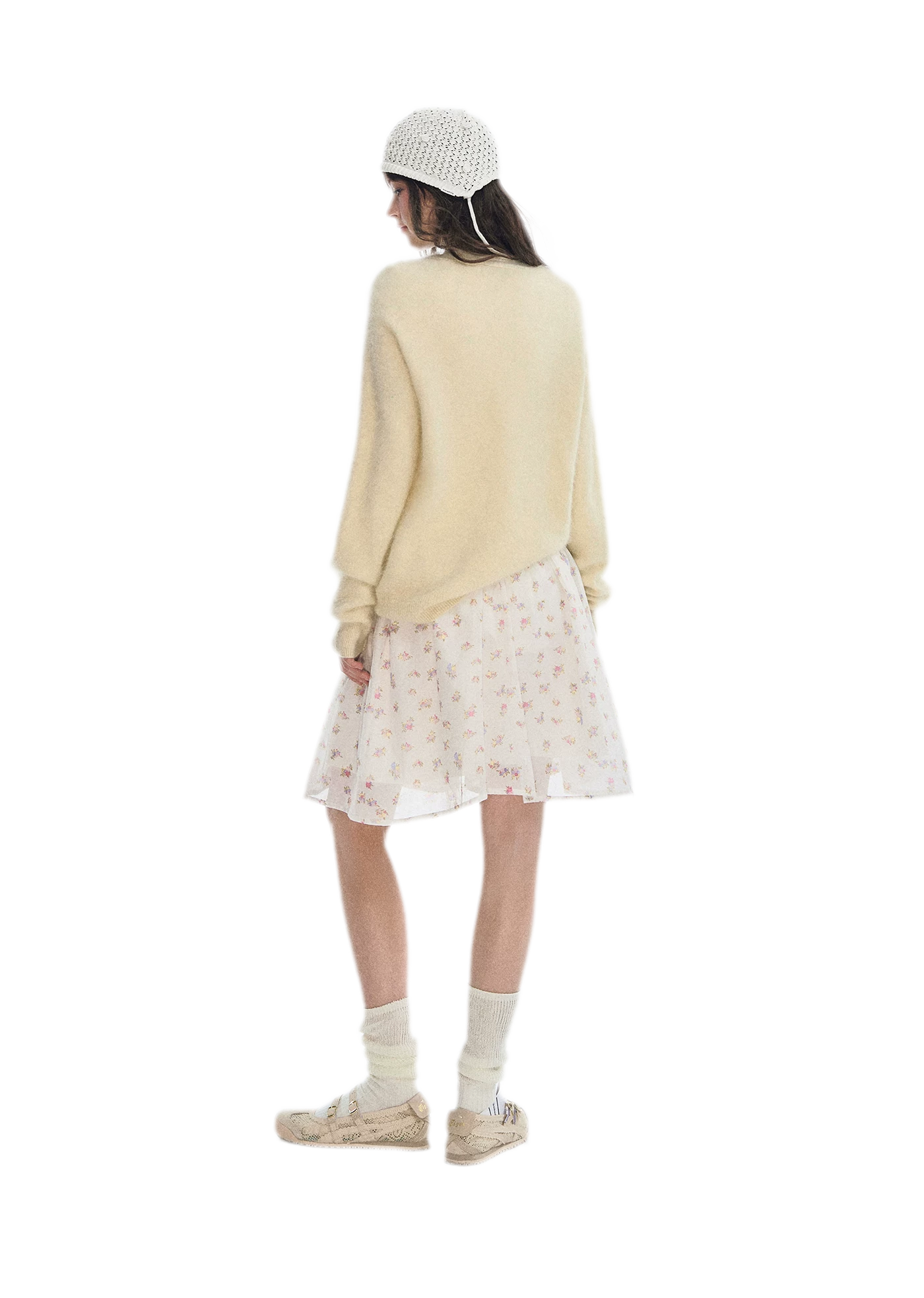 Brushed V-Neck Wool Sweater