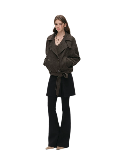 Layered Skirt Flare Pants