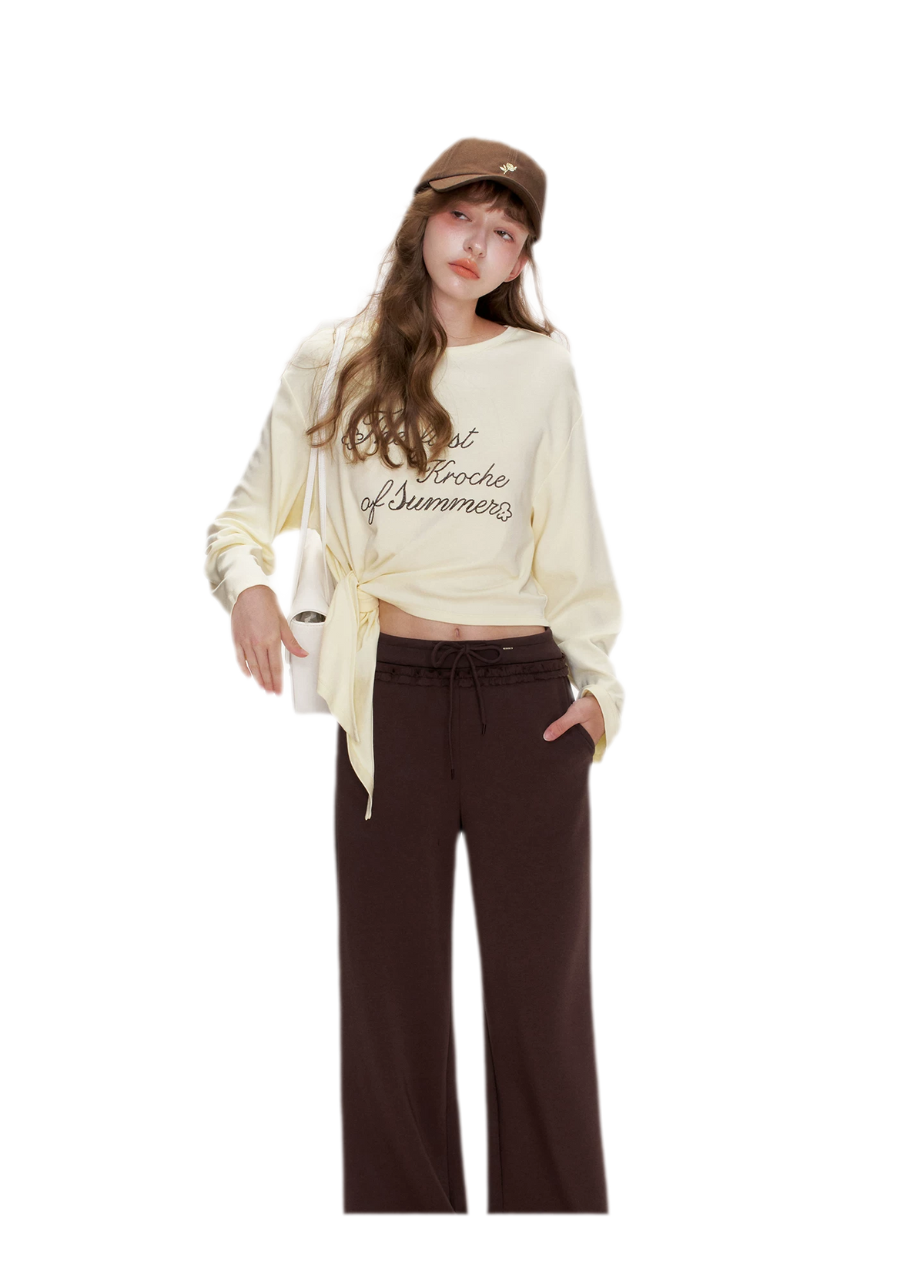 Soft Cotton Wide-Leg Trousers