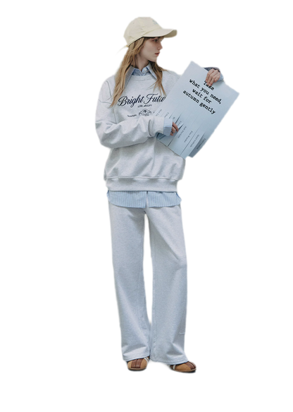 Embroidered Graphic Crewneck Sweatshirt