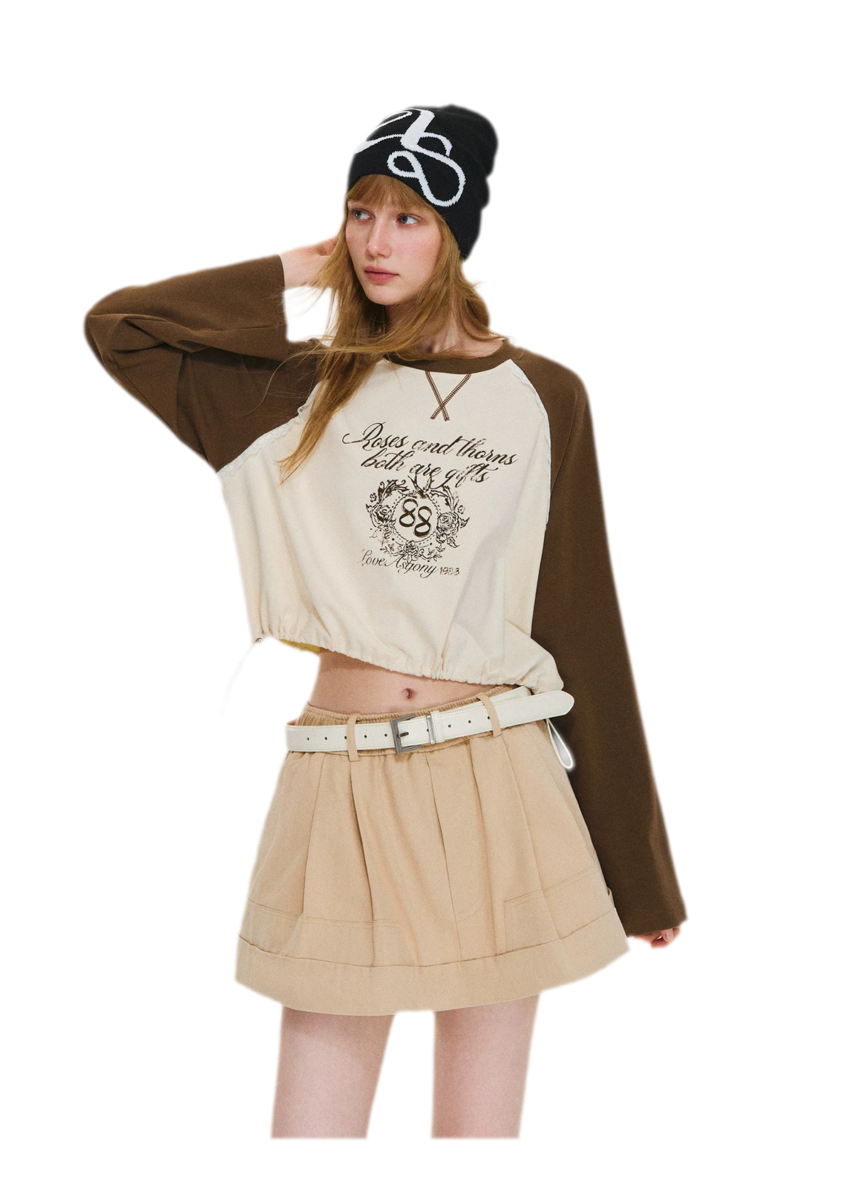Structured Cotton Bubble Skort