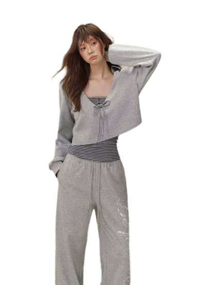 Wide-Leg Graphic Pants