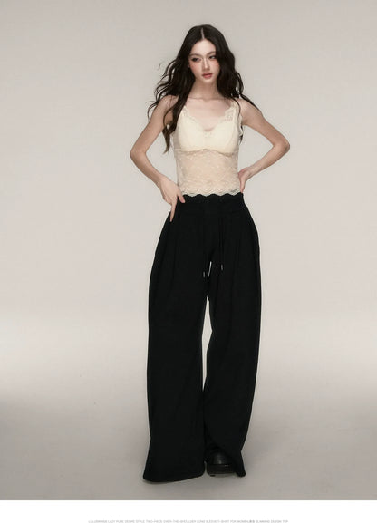 Elastic Lace Trim Camisole