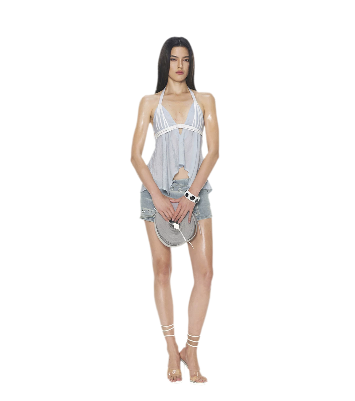 V-Neck Halter Top