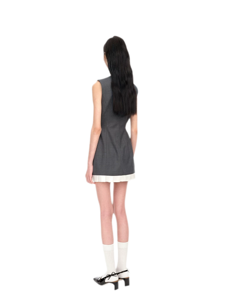 Ruffle Waist Fitted Dress