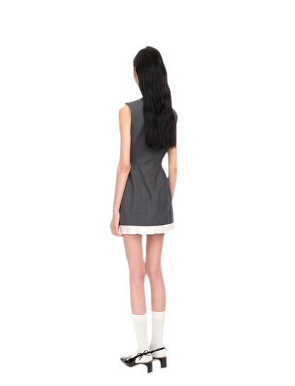 Ruffle Waist Fitted Dress
