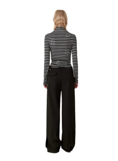 Soft Structured Wide-Leg Trousers