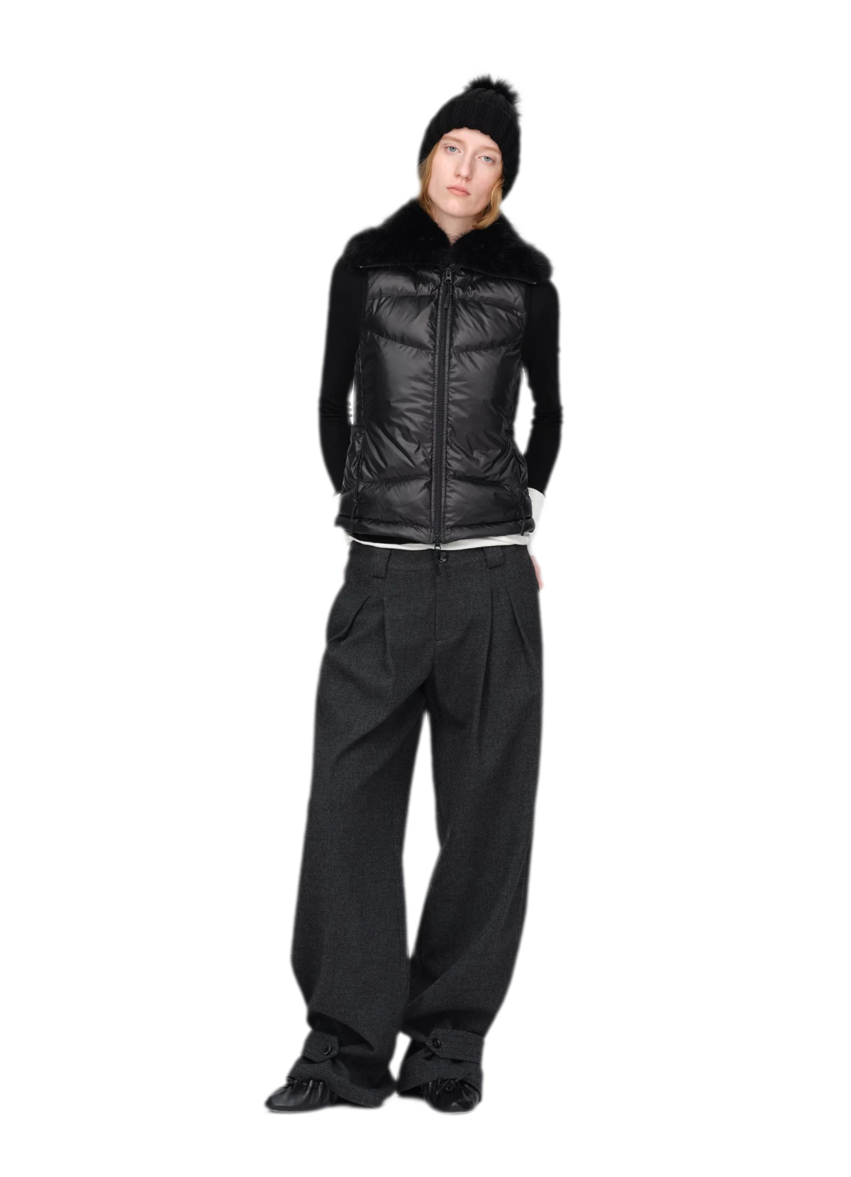 Gilet matelassé en duvet brillant